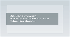 Desktop Screenshot of ich-schreibe.com